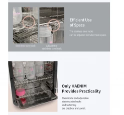 Haenim Smart Uv Steriliser HAENIM Smart UV Baby Bottle Sterilizer Plus [The Premium 4th Generation] White Gold