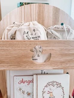 My Duckling Myduckling 360-Degree Revolving Solid Wood Bookcase