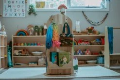 My Duckling Myduckling 360-Degree Revolving Solid Wood Bookcase