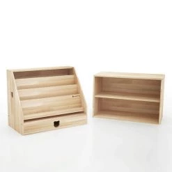 My Duckling Myduckling Solid Wood 2in1 Display Bookcase