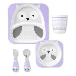 SKIP HOP ZOO WINTER OWL MEALTIME GIFT SET Skiphop