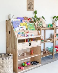 My Duckling Myduckling Solid Wood 2in1 Display Bookcase