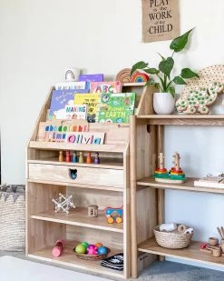 My Duckling Myduckling Solid Wood 2in1 Display Bookcase