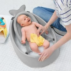 SKIP HOP MOBY SMART SLING 3 STAGE BABY BATH -GRAY