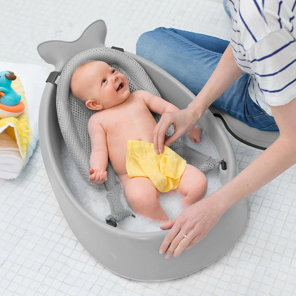 SKIP HOP MOBY SMART SLING 3 STAGE BABY BATH -GRAY