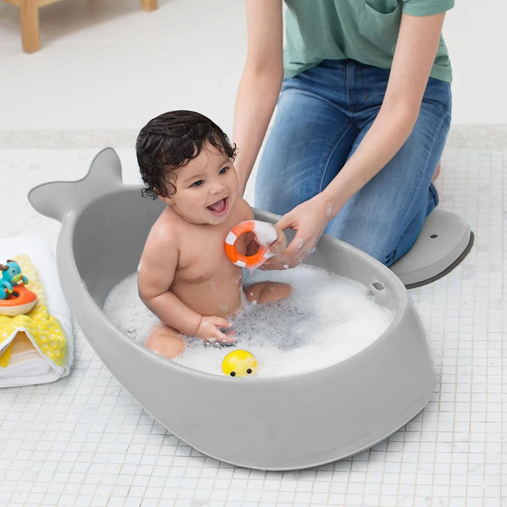 SKIP HOP MOBY SMART SLING 3 STAGE BABY BATH -GRAY