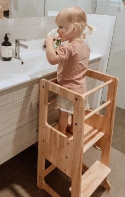 My Duckling Myduckling Solid Wood Adjustable Learning Tower 2 In1