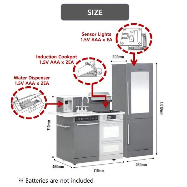 Petit Elin Harper's Table Chef The Smart - Modern Gray