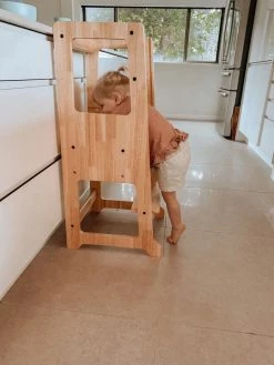 My Duckling Myduckling Solid Wood Adjustable Learning Tower 2 In1