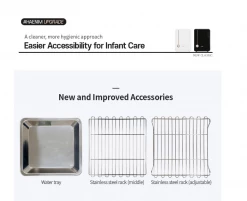 Haenim Smart Uv Steriliser HAENIM Smart UV Baby Bottle Sterilizer Plus [The Premium 4th Generation] White Gold