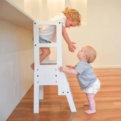 My Duckling Myduckling Adjustable Learning Tower With Stool