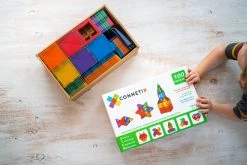Babyhouse Australia Connetix Tiles 100 Piece Set- Comprises 6 Large Tiles, Making Your Buildings Even BIGGER!