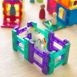 Babyhouse Australia Connetix Tiles 100 Piece Set- Comprises 6 Large Tiles, Making Your Buildings Even BIGGER!