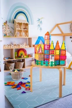 Babyhouse Australia Connetix Tiles 100 Piece Set- Comprises 6 Large Tiles, Making Your Buildings Even BIGGER!