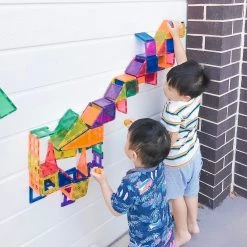 Babyhouse Australia Connetix Tiles 100 Piece Set- Comprises 6 Large Tiles, Making Your Buildings Even BIGGER!