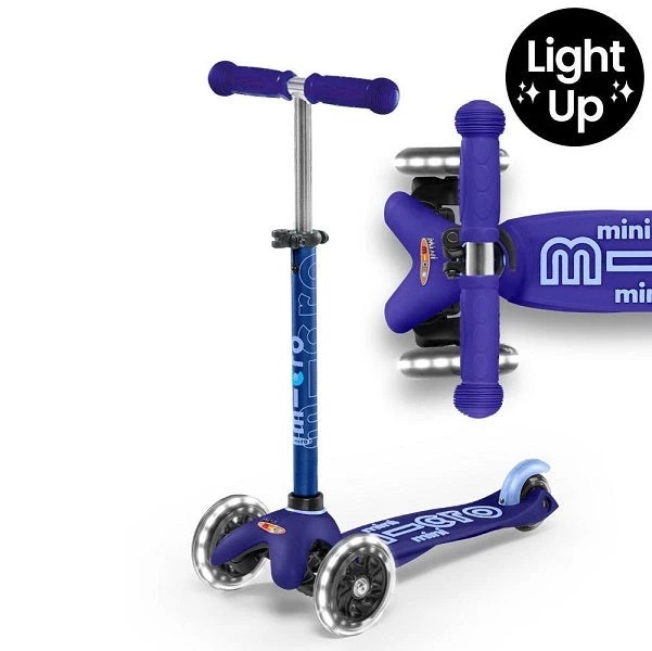 Babyhouse Australia Micro Scooter Mini Micro Deluxe LED 3 Wheel Scooter - Blue