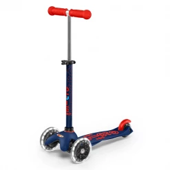 Babyhouse Australia Mini Micro Deluxe LED 3 Wheel Scooter - Navy Blue Limited Edition