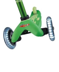 Babyhouse Australia Mini Micro Deluxe LED 3 Wheel Scooter - Green