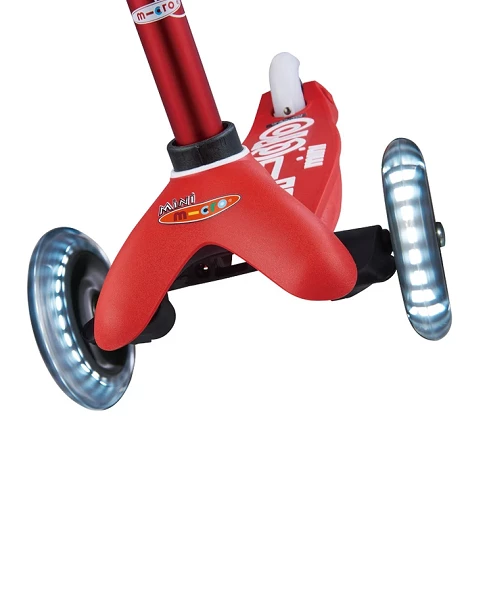 Babyhouse Australia Micro Scooter Mini Micro Deluxe LED 3 Wheel Scooter - Red