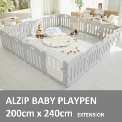 ALZIPMAT Alzipmat ALZIP BABY Playpen EXTENSION 14P S2[200cmx240cm][USE OF 2 MAT SIZE S]