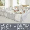 Babyhouse Australia ALZIP MAT SILION ECO S[200cmx240cm][2 MATS] + BABY ROOM EXTENSION 14P S SET Alzipmat