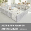 ALZIPMAT Alzipmat ALZIP BABY Playpen EXTENSION 16P SG2[240cmx280cm][USE OF 2 MAT SIZE SG]