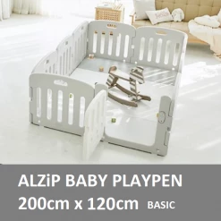 ALZIPMAT ALZIP BABY Playpen BASIC 10P S[200cmx120cm] Alzipmat