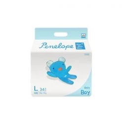 Penelope Nappies Penelope Thin Thin Thin Plus Nappy Pants L [8kg~12kg][Boy][34pcs X 1pack]